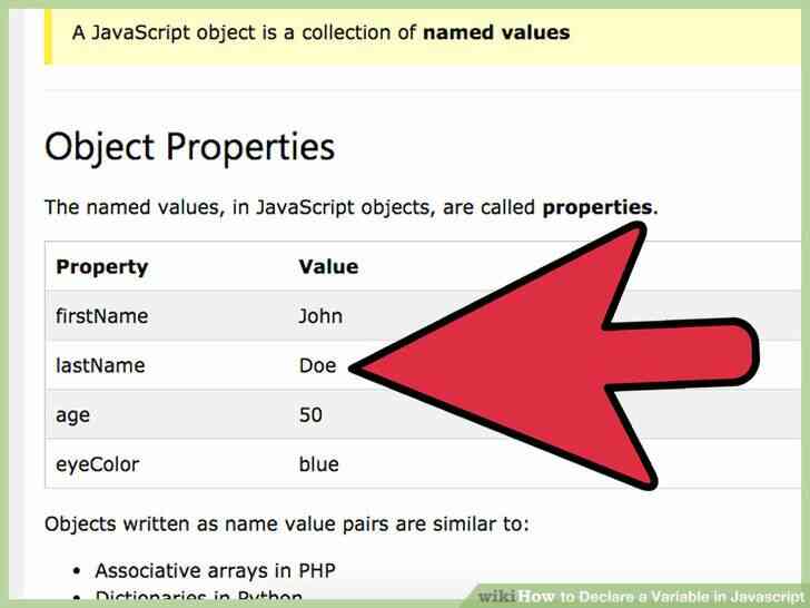 Image intitulée Déclarer une Variable en Javascript à l